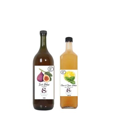 Suheylaana Natural Fig Vinegar 1500 Ml and Black Cumin Vinegar 1000 Ml