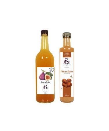 S heylaana Natural Fig Vinegar 750 ml and Natural Cranberry Vinegar 500 ml