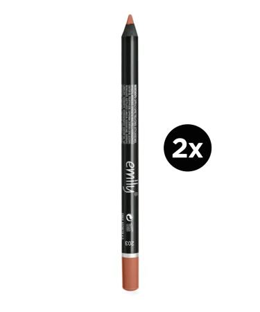 Golden Rose Emily Lip Pencil No: 203 2 Pieces