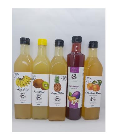 Nursima Grape Vinegar 500 Ml + Apple Vinegar 500 Ml + Walnut Vinegar 500 Ml