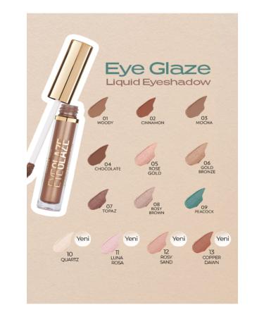 Golden Rose Eye Glaze Liquid Eyeshadow No: 10 Quartz - Liquid Eyeshadow - 8691190509187 - Buy Online on GoSupps.com