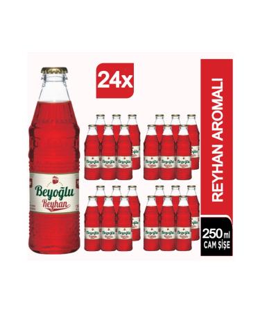 Beyo lu Gazozu Beyo lu Basil and Rose Flavored Carbonated Beverage 24x250 Ml