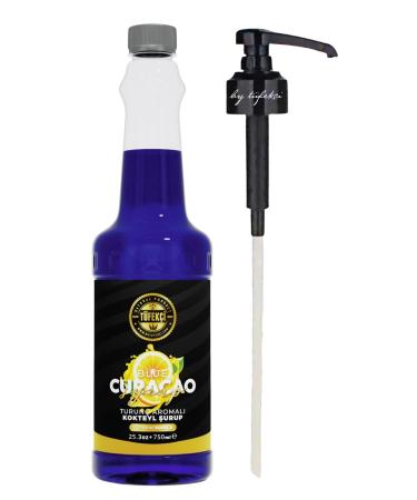By T fek i Blue Curacao (ORANGE) Flavored Coffee Syrup 750 ml Syrup Pump 3 Cl Advantageous Set