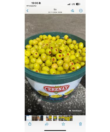 CERENAY Peppered olives - pepper stuffed olives 10 kg