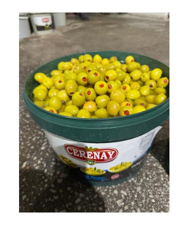 CERENAY Peppered olives - pepper stuffed olives 10 kg - Buy Online on GoSupps.com