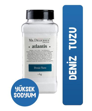 Mr.Delicious' Natural Sea Salt 1kg Body Peeling Salt - Massage Salt - Table Salt - Quick Manicure Salt