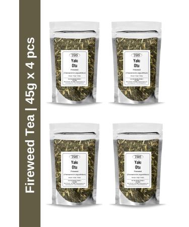 TOS The Organic Spices Fireweed Tea 45 gr x 4 Pieces | Fireweed Tea | Chamaenerion angustifolium | Advantageous Set