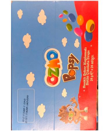 Ozmo Colored Sugar Coated Dragee 24 Grams x 24 Pieces (Total 576 Grams) - Buy Online on GoSupps.com