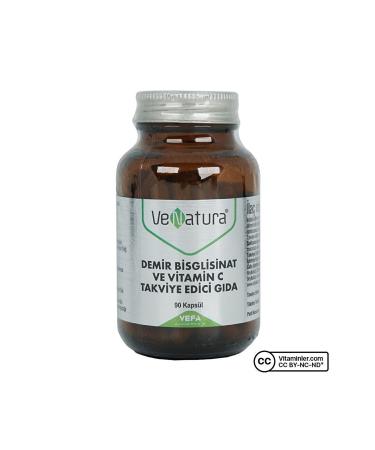 Venatura Iron Bisglycinate And Vitamin C 90 Capsules