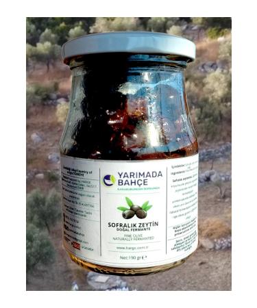 Peninsula Garden YB Oxygenated Natural Fermentation Low Salt Table Olive 190 gr Glass