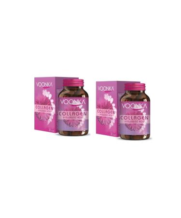 Voonka Collagen Hyaluronic Acid 32 Tablets X2 Pieces (Collagen + Hyaluronic Acid)
