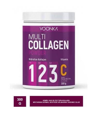 Voonka Multi Collagen Powder Vitamin C Containing Supplementary Food 300 gr
