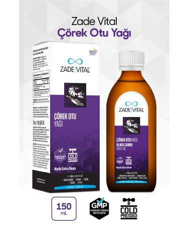 Zade Vital Liquid Food Supplement Containing Black Cumin Oil 150ml