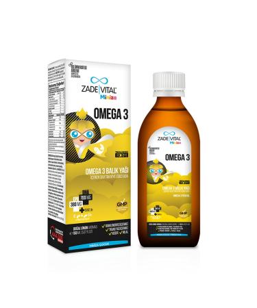 Zade Vital Miniza Kids Omega 3 Fish Oil 1 Box 150ml