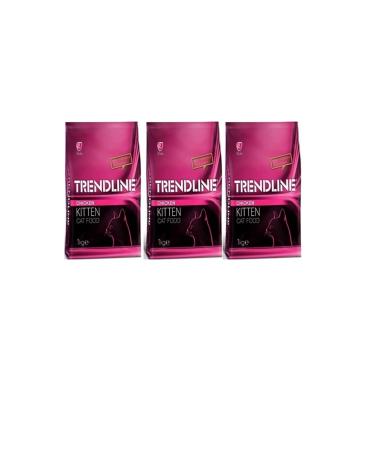 Trendline Chicken Kitten Food 1 kg x 3