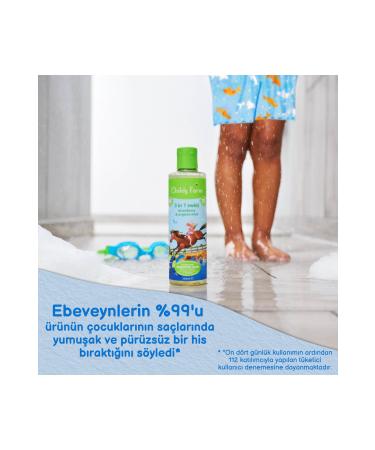 Childs Farm Strawberry & Organic Mint 3 in 1 After-Swim Shampoo 250ml - Buy Online on GoSupps.com