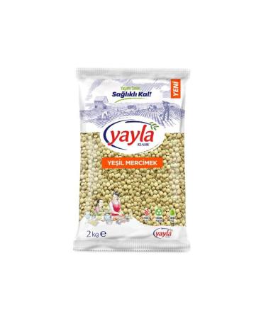 Yayla Legumes Yayla Green Lentils 2000 Gr. (LEGUMES) (4 PIECES)