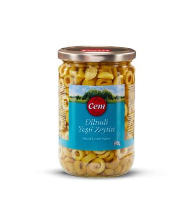 Cem Sliced Green Olives 300 gr Package (3 PIECES)