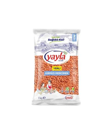 Yayla Legumes Yayla Red Lentils 1000 Gr. (LEGUMES) (4 PIECES)
