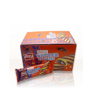 Mixed BIFA BUTTER COOKIES COCOA CREAM MOSAIC BISCUITS 24 PIECES