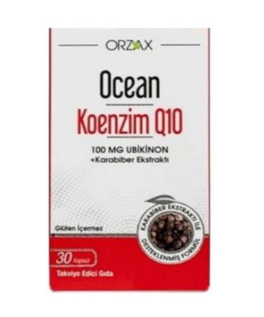 Ocean Orzax Ocean Coenzyme Q10 30 Black Pepper Extract Food Supplement