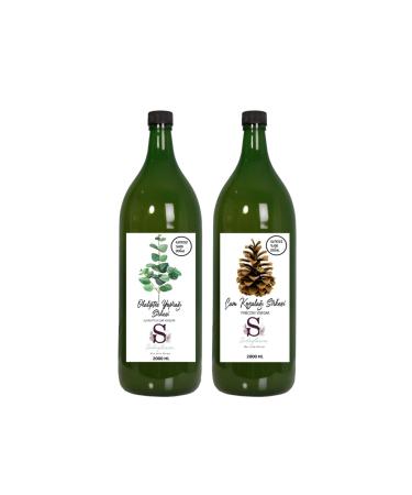 S heylaana Natural Eucalyptus Leaf Vinegar 2000 ml and Pine Cone Vinegar 2000 ml