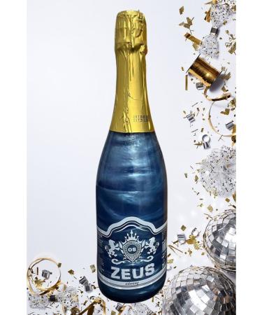 OS ZEUS Non-Alcoholic Sparkling Champagne Blueberry Flavored (party Bride To Be) (non-alcoholic Champagne)