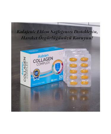 ASBIEN Collagen Complex Type 2 Type 1 Collagen Bromelain Turmeric Selenium Vitamin C and D3 - Buy Online on GoSupps.com