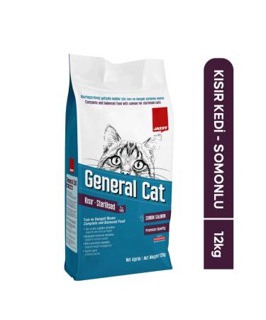 JAZZY General Cat Neutered Cat Food Salmon 12 Kg