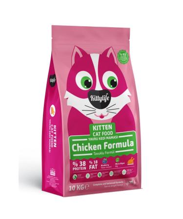 Kittylife Kitten Cat Food Chicken 10kg Kitten Premium