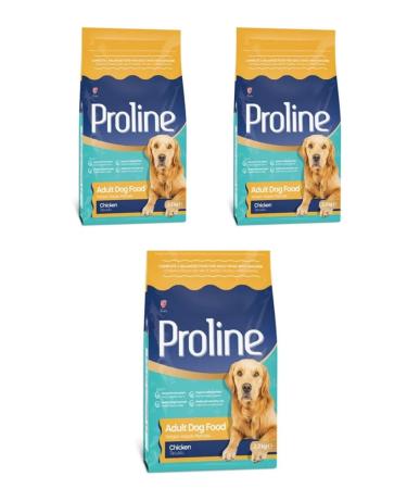 PROLINE Chicken Adult Dog Food 2.2 kg (3 pieces)