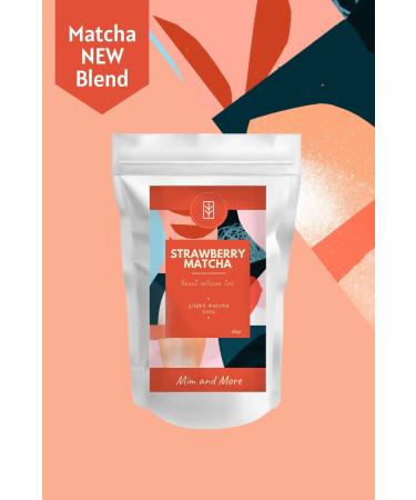 Mim and More Strawberry Matcha - Strawberry Flavored Matcha 50 gr