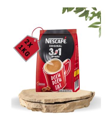 Nescafe Nescafe 3 in 1 1 kg Instant Coffee 2x 1 kg