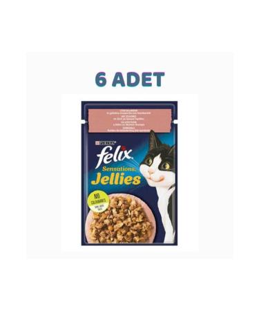 Purina One Felix Sensations Salmon Shrimp Gel Pouch Cat 6x85 Gr - From Petshop