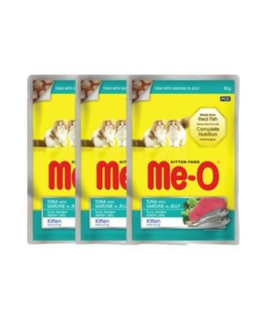 teknotrust Tuna and Sardine Kitten Cat Pouch Food 80 Gr X 12 Pieces