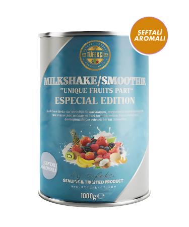 By T fek i Peach Flavored Milkshake Smoothie Drink Powder 1000 gr Tin Package