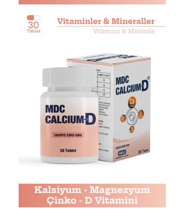 MDC Calcium D 30 Tablets (Calcium Magnesium Zinc Vitamin D)