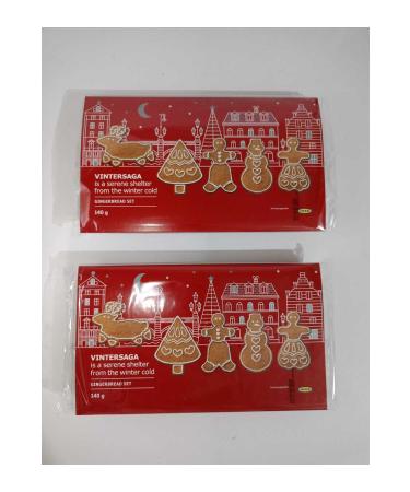 IKEA New Year 2-Piece Gingerbread Figured Cookie Set 140 gr - Buy Online on GoSupps.com