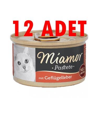 Miamor Pastete Liver Cat Wet Food 12 X 85 GR