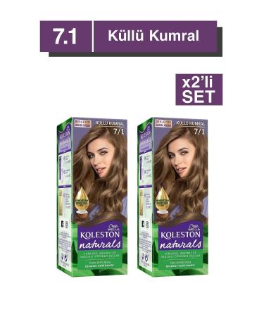 Wella Koleston Naturals Hair Dye 7/1 Ash Blonde X2 Set