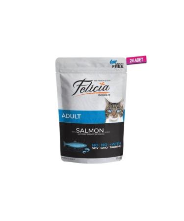 Felicia Pouch Salmon Grain-Free Adult Cat Canned Food 85 gr X 24 Pieces