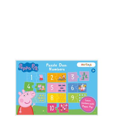 Peppa Pig 10 Piece Numbers Puzzle Set of 2