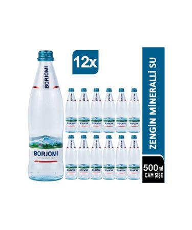 borjomi 1890 BORJOMI GLASS BOTTLE 500ML x 12 (BOX SALE)