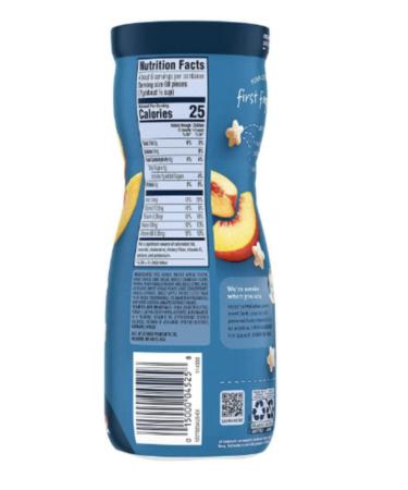 Gerber Puffs Peach Snack 42 Gr. - Buy Online on GoSupps.com