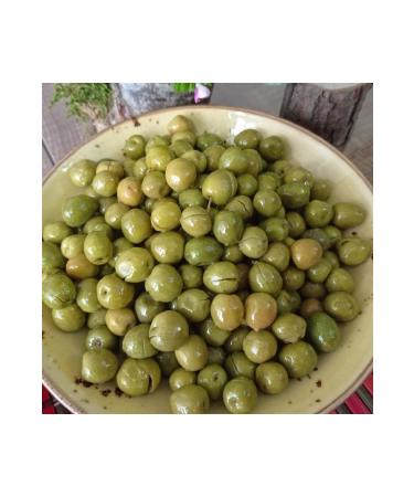 HATAY AH N FTL K Halhali Topaka Cracked Green Olives Net 1 Kg