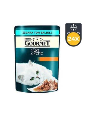 Gourmet Perle Grilled Tuna Cat Canned Food 85 gr 24 pieces