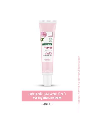 Klorane Peony Essence Soothing Cream Light 40 Ml
