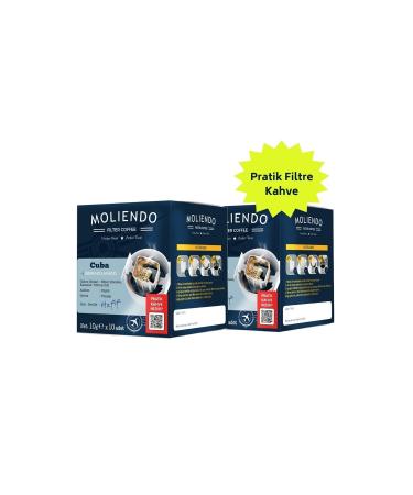 Moliendo Cuba Serrano Lavado Practical Filter Coffee Advantage Package 2 X 10 Total 20 Pieces