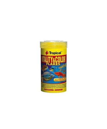 Tropical Vitality Color Flakes Coloring Flake Fish Food for Tropical Fish 100 ml 20 gr
