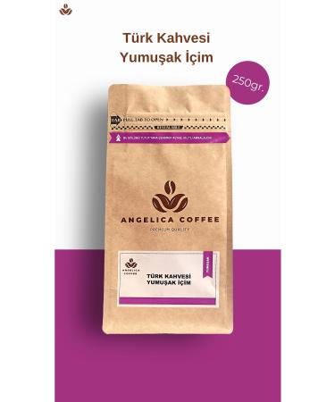 Angelica Coffee Soft Drink Turkish Coffee Medium Roasted Foamy Soft Drink Turkish Coffee 250 gr - Buy Online on GoSupps.com
